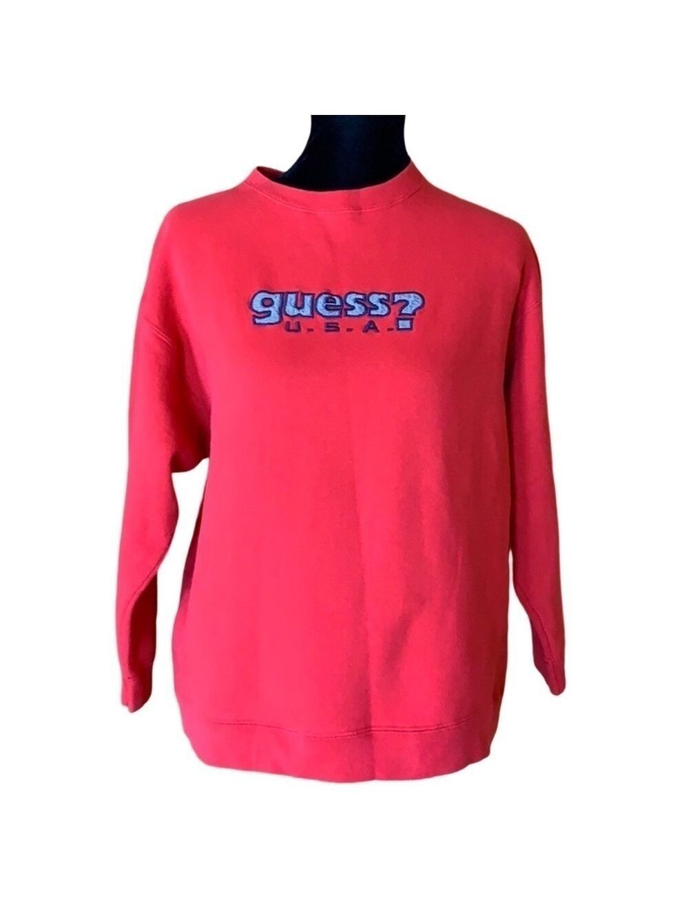 Vintage Guess spellout red sweatshirt